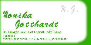 monika gotthardt business card